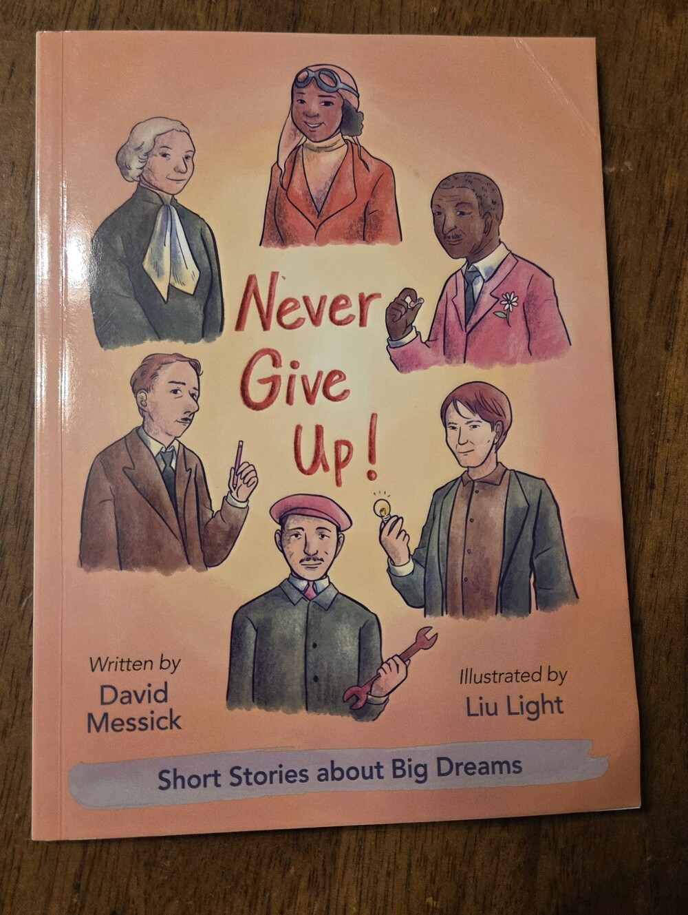 📕5/$10📕 Never Give Up! Short Stories About Big Dreams Paperback David Messick
